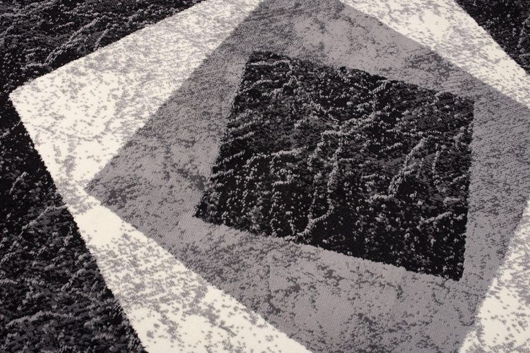 Area Rug Dream Geometric Grey Squares