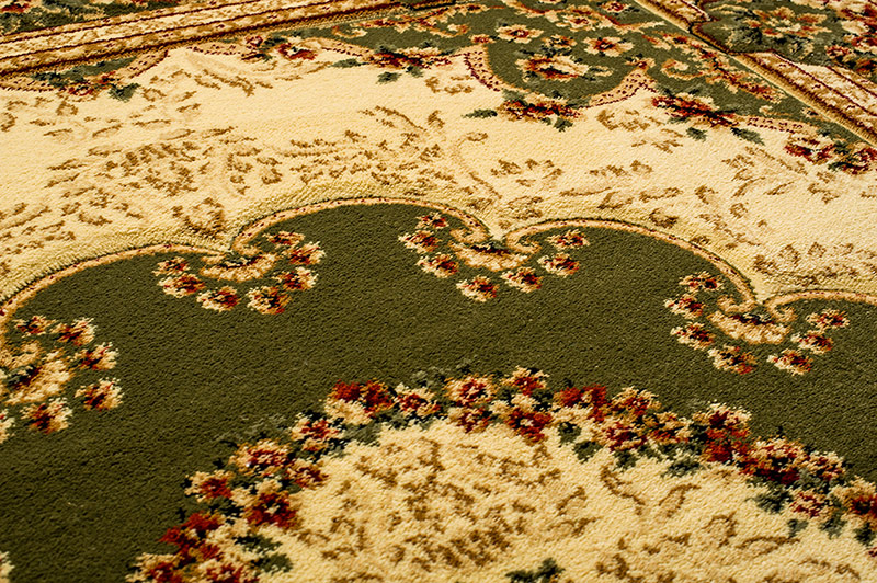 Area Rug Yesemek Short Pile Traditional Classic Decorative Green