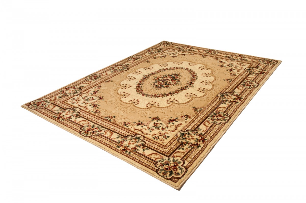 Area Rug Yesemek Short Pile Traditional Classic Decorative Cream