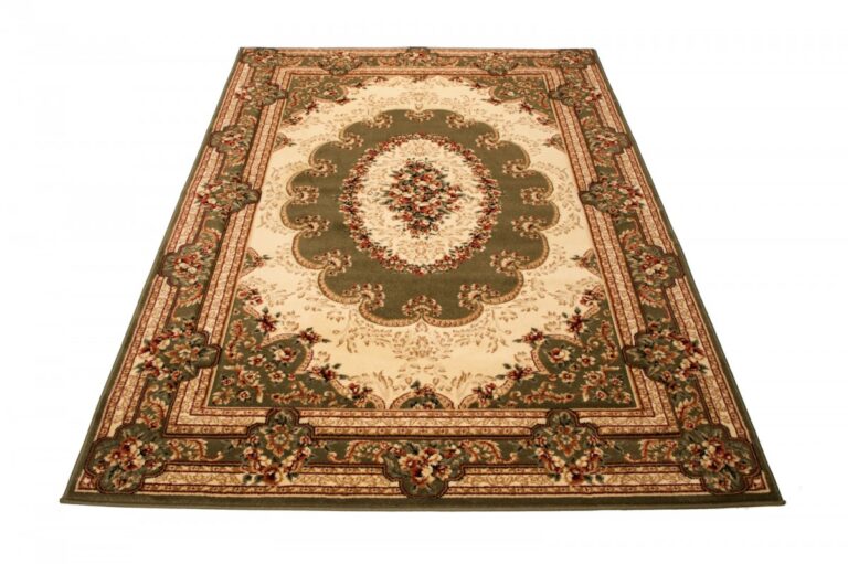 Area Rug Yesemek Short Pile Traditional Classic Decorative Green