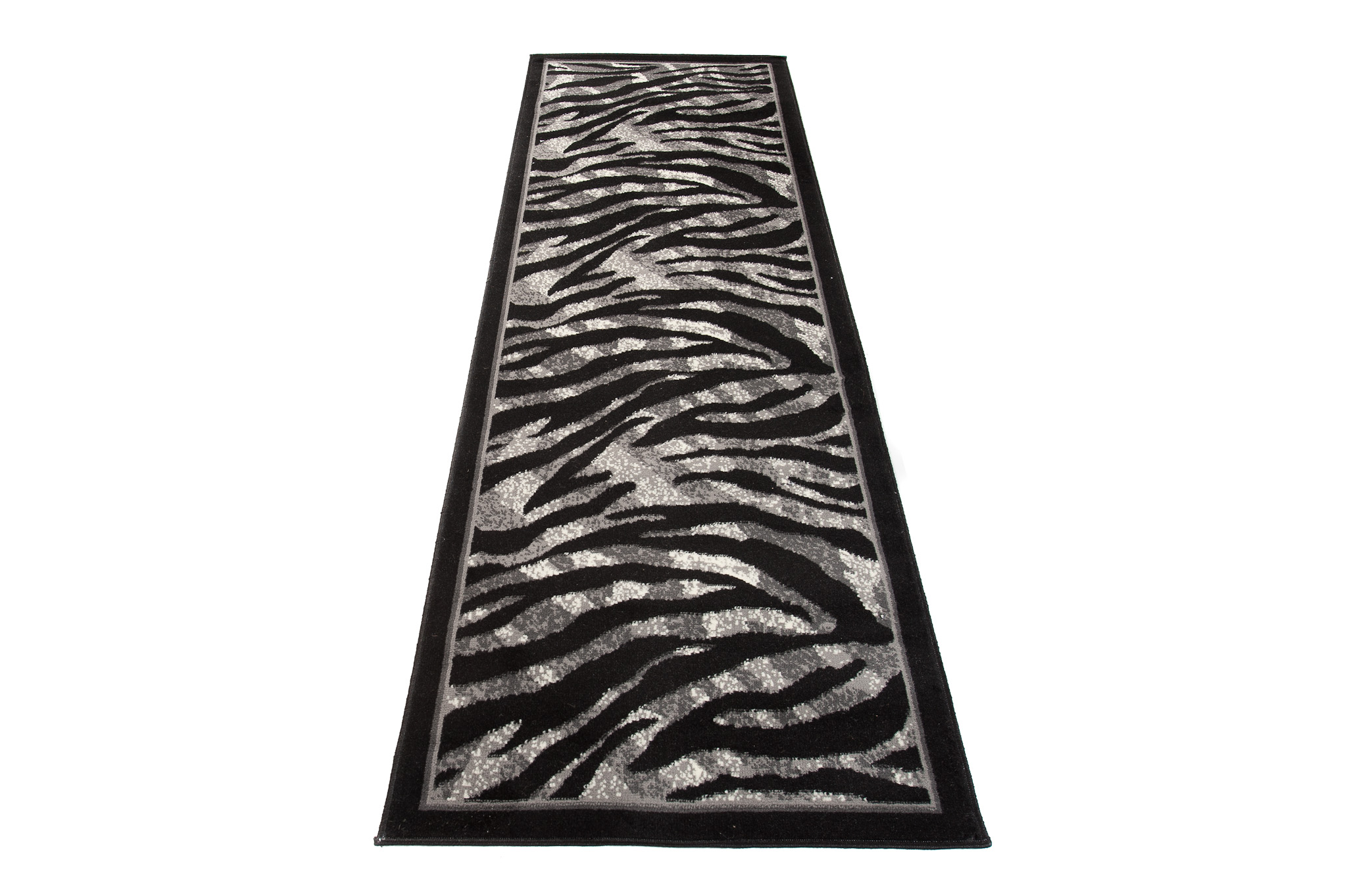 Carpet Runner Dream Modern Grey Black Animal Print - Tapiso