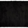 Area Rug Evra Shaggy Dark Plain Black
