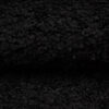 Area Rug Evra Shaggy Dark Plain Black