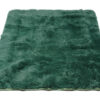 Area Rug Silk Anti-slip Shaggy Dark Green