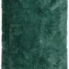 Area Rug Silk Anti-slip Shaggy Dark Green
