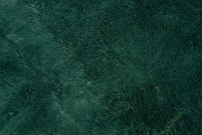 Area Rug Silk Anti-slip Shaggy Dark Green