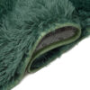 Area Rug Silk Anti-slip Shaggy Dark Green