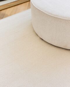 Wool Area Rug Loni White