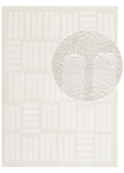 Area Rug Terra Cream Stripes