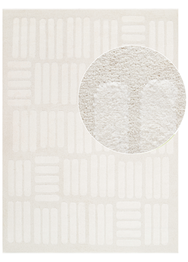 Area Rug Terra Cream Stripes