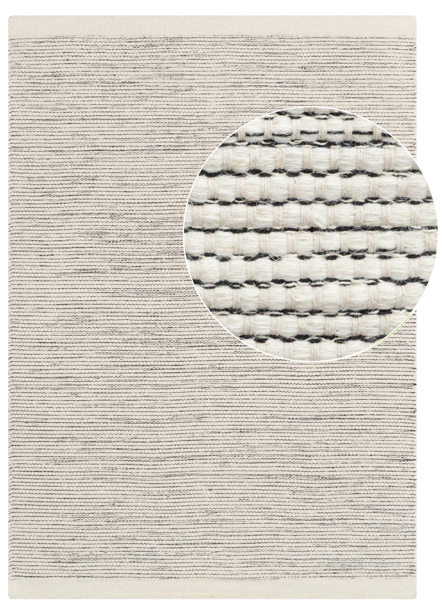 Wool Area Rug Loni Beige