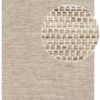 Wool Area Rug Loni Light Brown