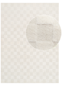 Area Rug Terra Cream Checkered