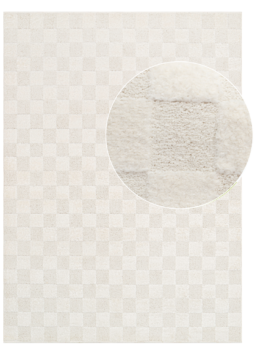 Area Rug Terra Cream Checkered