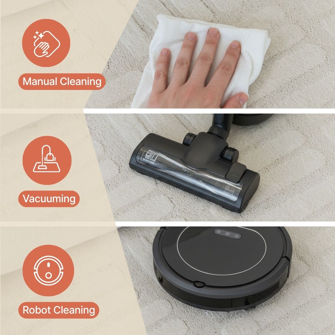 Area Rug Terra Cream Wave Irregular Shape