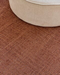 Wool Area Rug Loni Dark Brown