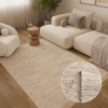 Wool Area Rug Loni Light Brown