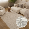 Wool Area Rug Loni Beige