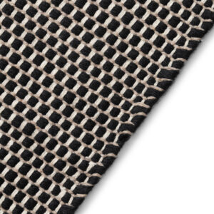 Wool Area Rug Loni Black