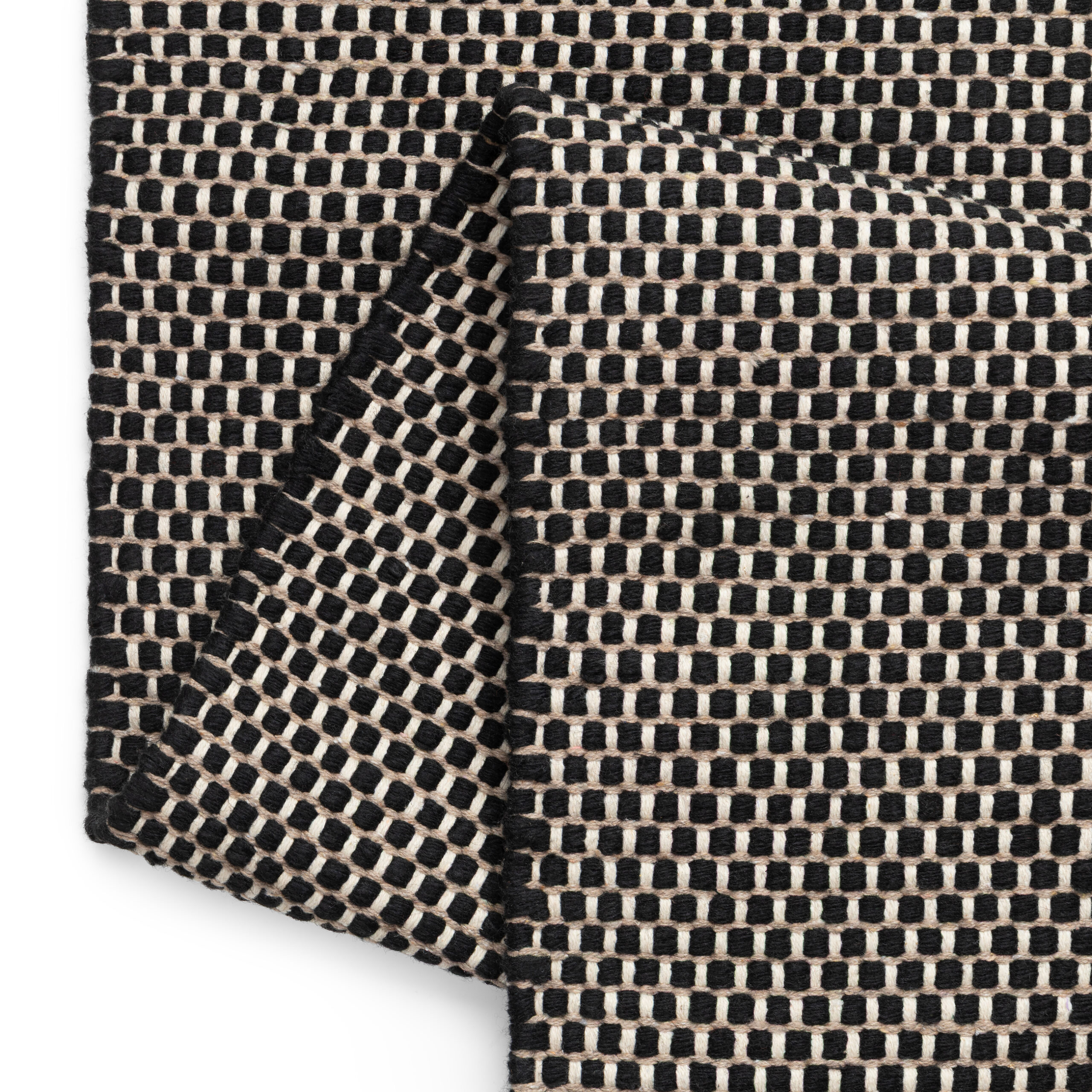 Wool Area Rug Loni Black