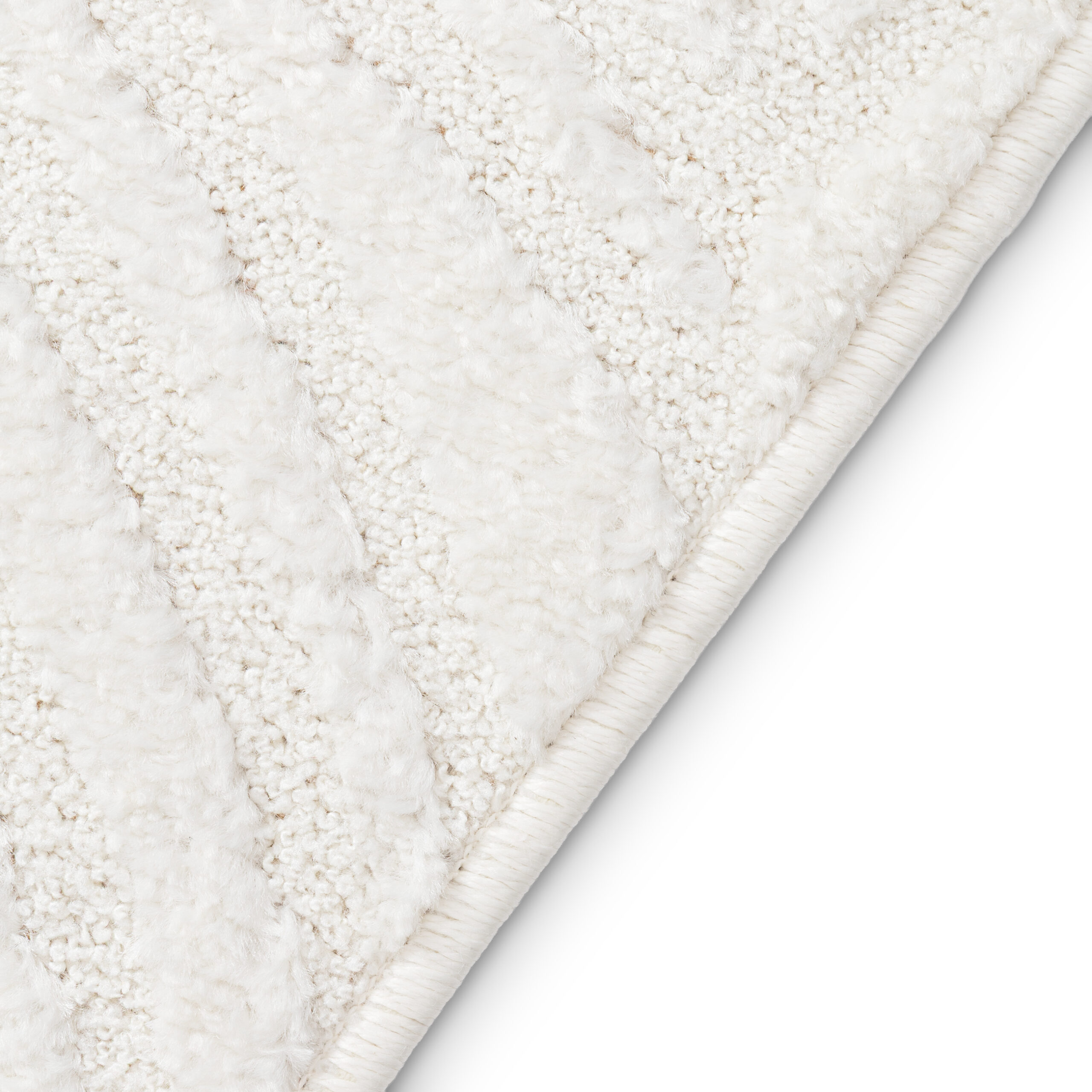 Area Rug Cream Palm Leaves