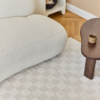 Area Rug Terra Cream Checkered