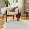 Area Rug Terra Cream Wave Irregular Shape