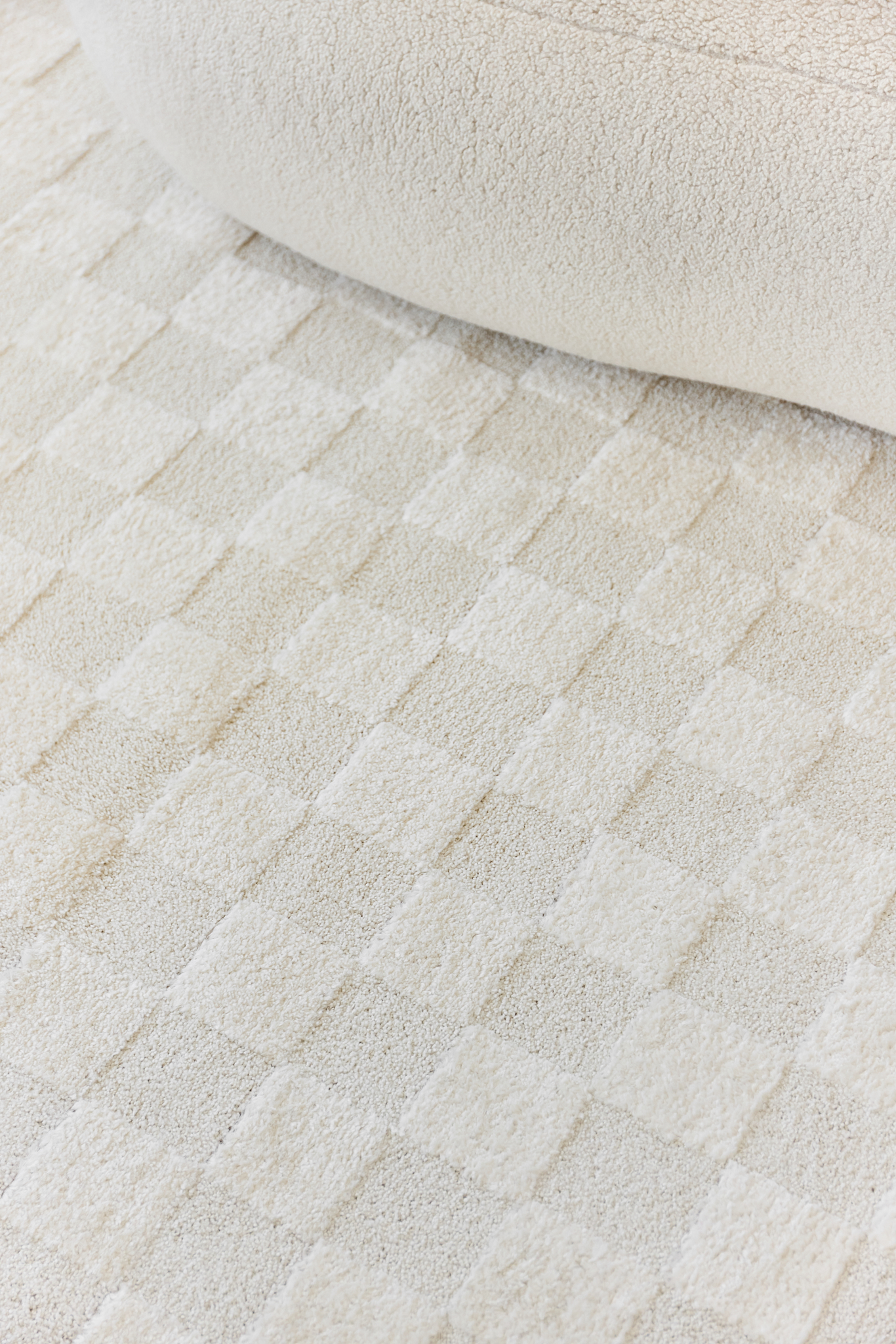 Area Rug Terra Cream Checkered