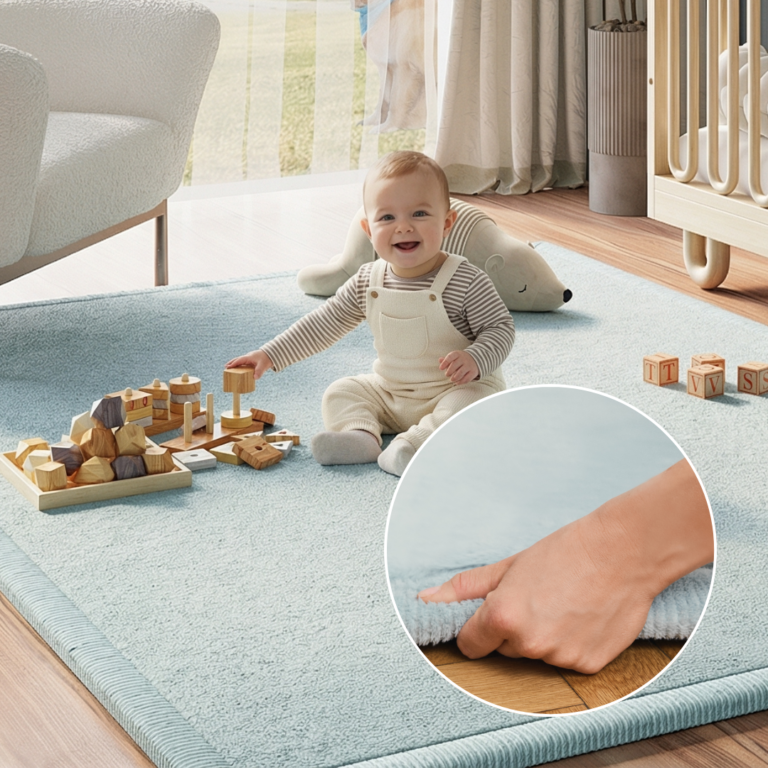 Kids’ Rug Fluffin Baby Blue Non-slip