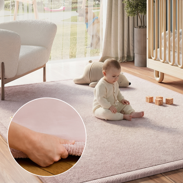 Kids’ Rug Fluffin Pink Non-slip