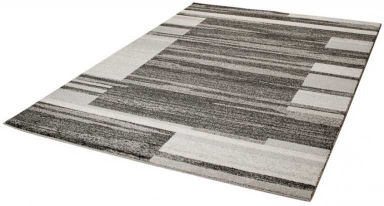 Area Rug Sari Anthracite Beige Frame