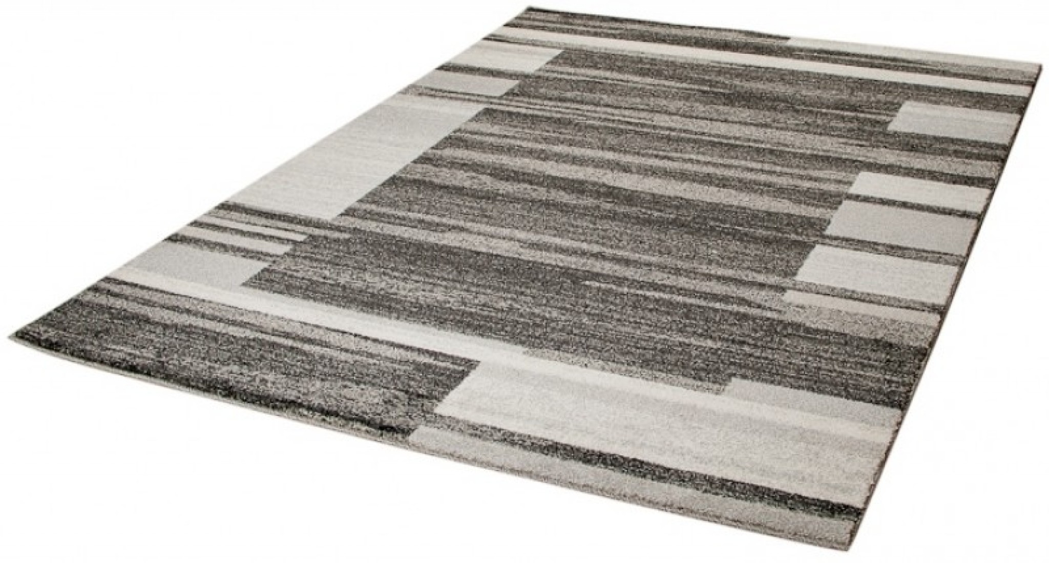 Area Rug Sari Anthracite Beige Frame