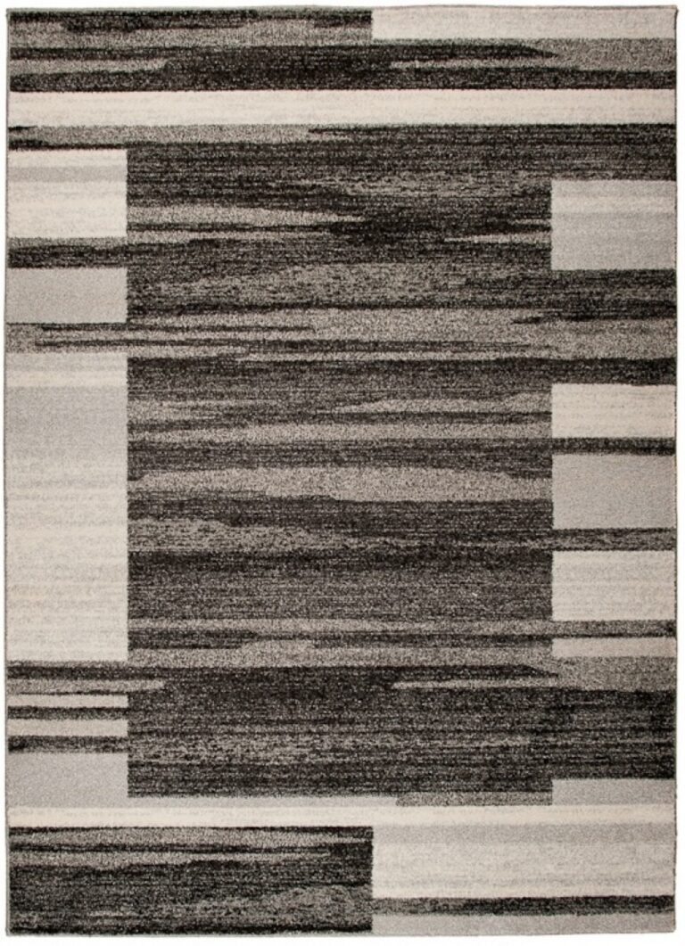 Area Rug Sari Anthracite Beige Frame