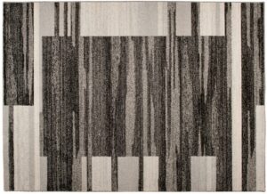 Area Rug Sari Anthracite Beige Frame