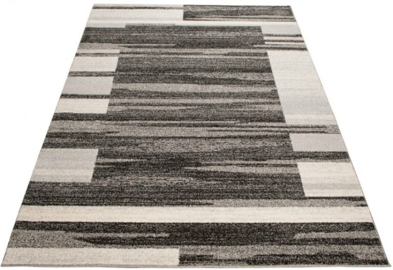 Area Rug Sari Anthracite Beige Frame