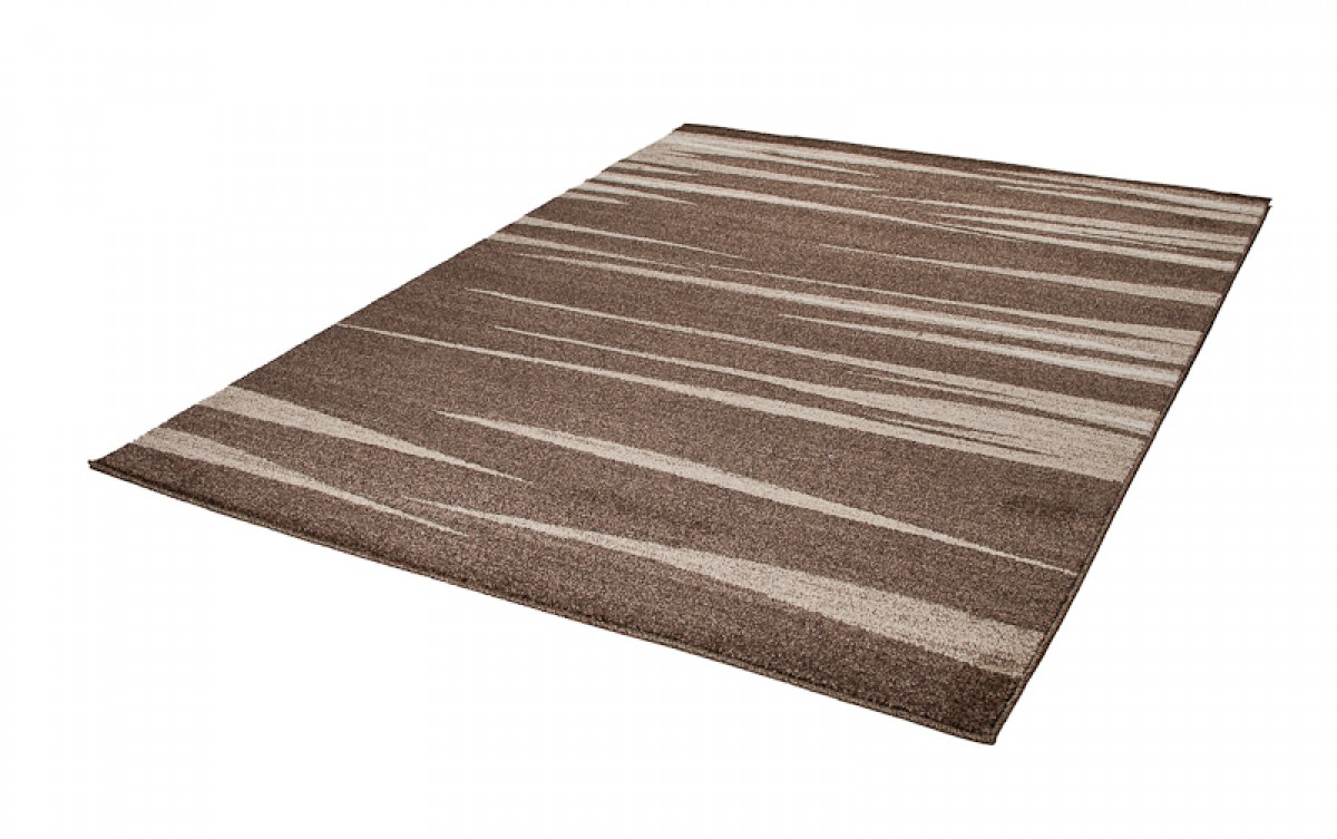 Area Rug Sari Brown Beige Striped