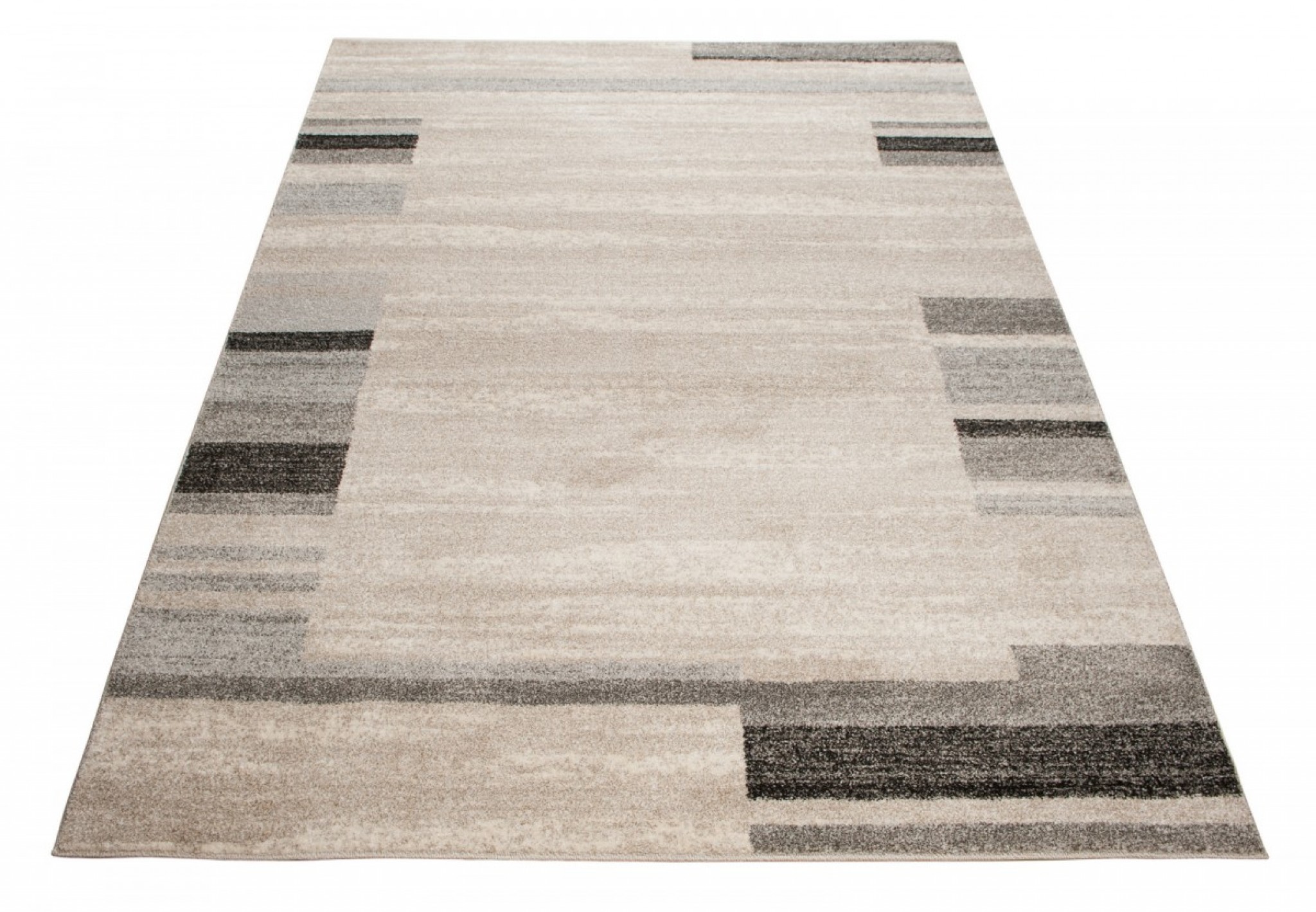 Area Rug Sari Beige Grey Frame