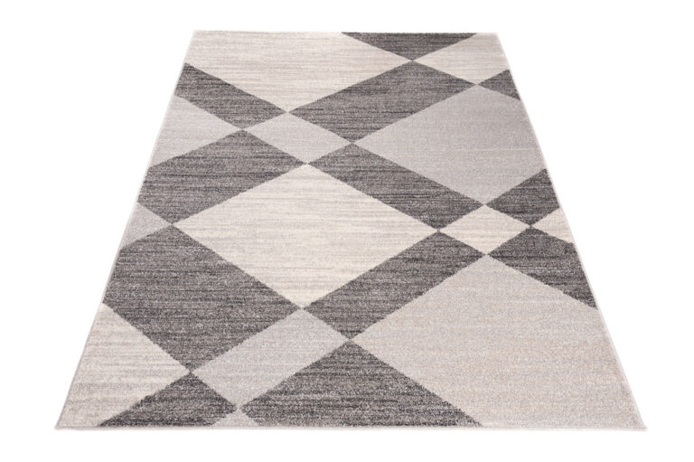 Area Rug Sari Grey Cream Geometric