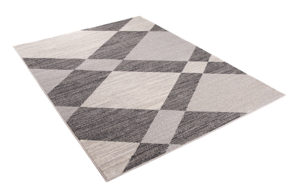 Area Rug Sari Grey Cream Geometric