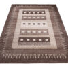 Area Rug Sari Brown Ethnic Frame