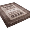 Area Rug Sari Brown Ethnic Frame