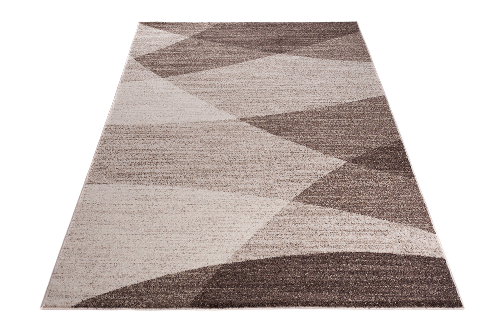 Area Rug Sari Brown Beige Geometric