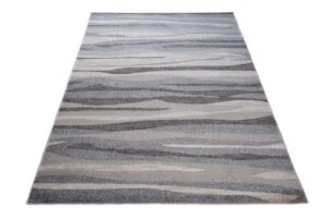 Area Rug Sari Grey Beige Waves