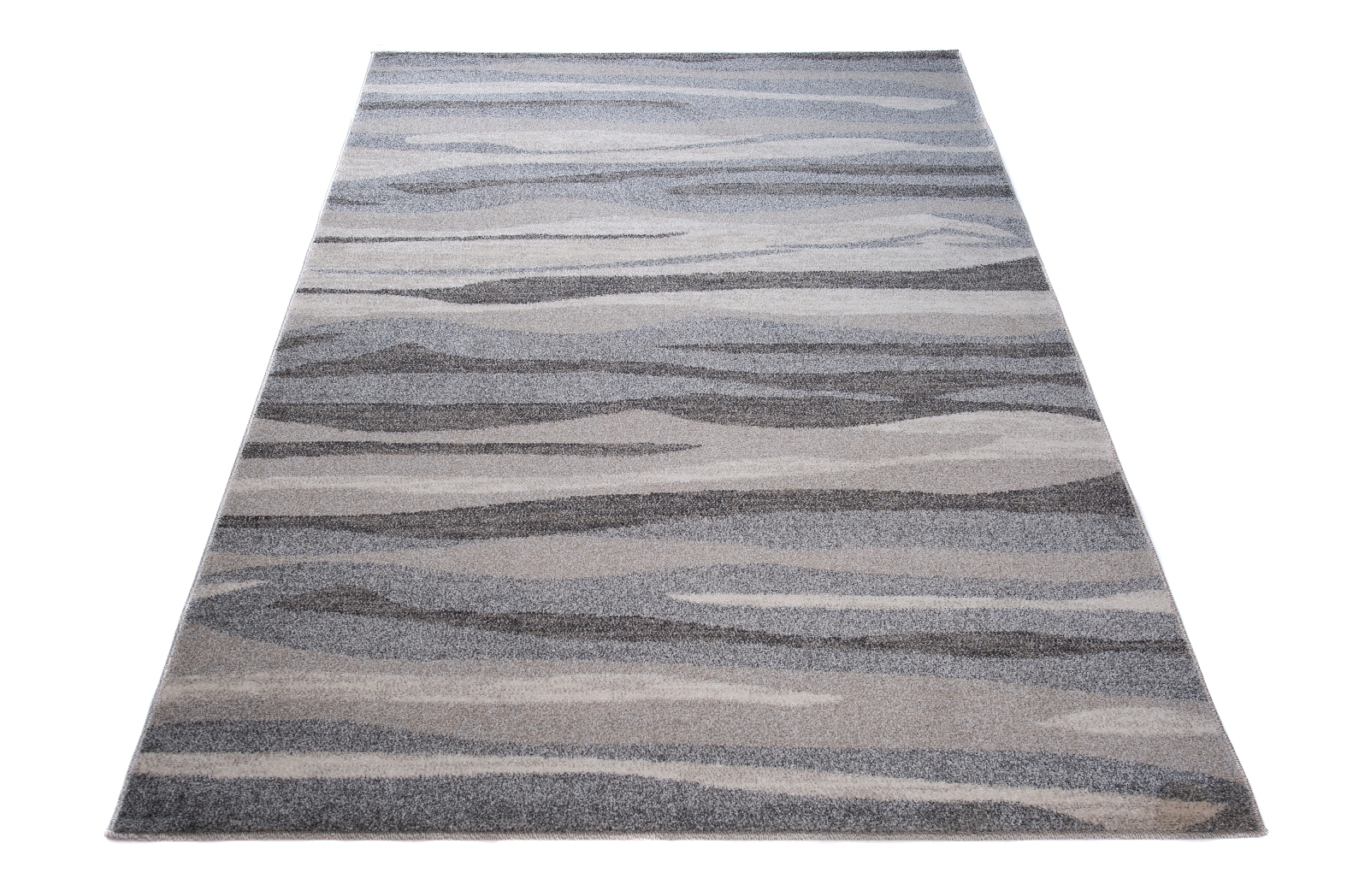 Area Rug Sari Grey Beige Waves