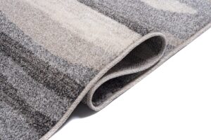 Area Rug Sari Grey Beige Waves