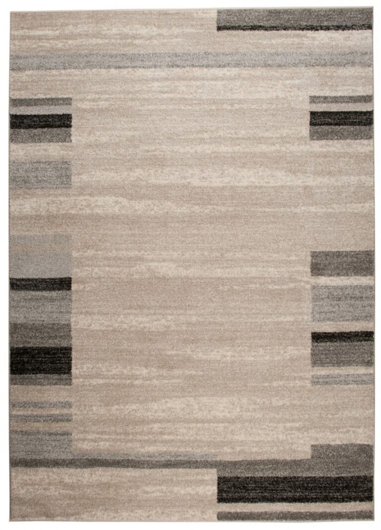 Area Rug Sari Beige Grey Frame