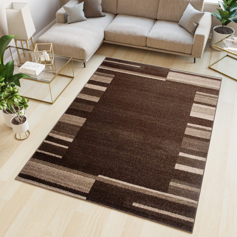 Area Rug Sari Dark Brown Frame