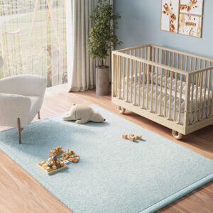 Kids’ Rug Fluffin Baby Blue Non-slip