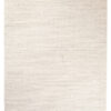 Area Rug Sari with Fringes Light Cream
