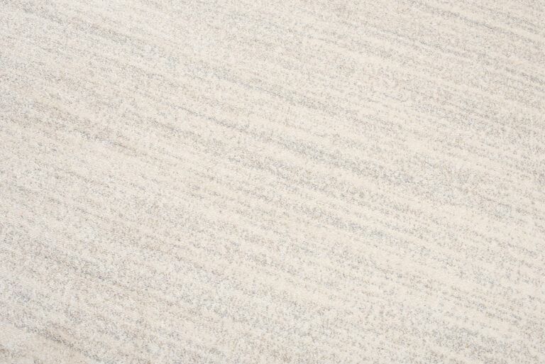 Area Rug Sari with Fringes Light Cream